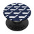 Cute Coastal Nautical Whale Pattern - Navy  and  White PopSockets PopGrip- Swappable Grip for Phones  and  Tablets