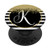 Monogram K Chic Black and White Stripe Patterned PopSockets PopGrip- Swappable Grip for Phones  and  Tablets