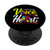 Autism Mom - I Am His Voice He Is My Heart ASD Awareness PopSockets PopGrip- Swappable Grip for Phones  and  Tablets