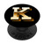 Letter "K" Golden Initials PopSockets Grip and Stand for Phones and Tablets