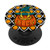 Halloween Pattern Scary Jack O'Lantern Pumpkin In Witch Hat PopSockets Grip and Stand for Phones and Tablets
