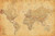 Pyramid America World Map Vintage Style Longitude Latitude Earth Atlas Laminated Dry Erase Sign Poster 18x12