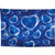 Allenjoy 7x5ft Blue Heart Early 2000s Backdrop for Portrait Photography Pictures Fashion 90s Stars Old School Photo Glamour Shots Theme Birthday Party Supplies Decortions Banner Photoshoot Background