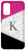 Galaxy S20 Initial Letter K Monogram Color Block Geometric Pink Black Case