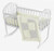 Baby Doll Bedding Croco Minky Cradle Bedding Set, Beige/Ivory