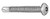 Tamper Screw Pan 10-16 1-2 L PK25