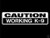 Caution K-9 Vinyl Car Decal Black' 5-by-5 inches'