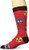 K. Bell Men's Playing Around Sport Novelty Crew Socks Mexican Wrestlers -Red- Shoe Size- 6-12