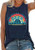 TOWNOWN Beer and Sunshine Tank Top for Women Sleeveless Summer Graphic Tank Top Beach Vacation Tee Shirts -Blue L-