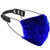LED Light up Face Mask 7 Color Lights USB Rechargeable Glowing Luminous Mask for Party Festival Dancing Rave Masquerade ?black?