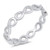 CloseoutWarehouse Sterling Silver Plain Infinity Band Ring Size 7