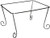 Hanna K. Signature Silver Decorative Half Size Aluminum Pan  1 Pc Chafing Stand Metallic