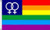New - 3x5 Double Venus Female Lesbian Rainbow Flag 3'x5' Banner Brass Grommets by I.E.Y.online-store