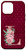iPhone 12 Pro Max Burgundy floral Initial Letter L monogram pink flowers Case