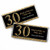 Adult 30th Birthday - Gold - Candy Bar Wrappers Birthday Party Favors - Set of 24