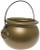 PMU Pot-o-Gold Cauldron 8 Inch Gold Plastic Party Accessory Pkg-1