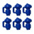 CALIDAKA 1.5" Diameter Trampoline Enclosure Pole Cap G Shaped Hook Trampoline Pole Caps Replacement Trampoline Leg Cap Tips for Net Hook 6-8 Pieces