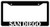 San Diego -Design K- Black Plastic License Plate Frame DG