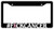 FCK Cancer -Design K- Black Plastic License Plate Frame DG