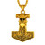 Richsteel Odin Helmet Thor's Hammer Necklace for Men Nordic Viking Mjolnir Necklaces 18K Gold Plated Celtic Knot Amulet Jewelry Richsteel Odin Helmet Thor's Hammer Necklace for Men Nordic Viking Mjolnir Necklaces 18K Gold Plated Celtic Knot Amulet Jewelry