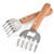 yippee Meat Shredder Claws 2pcs BBQ Meat Bear Paws Fork with Long Wooden Handle Claws for Shredding Meat Bottle Opener Pulled Pork Claw for Pulled Chicken-Beef-Mix Salads