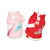 DELIFUR Dog Tang Costume with Peony Pattern Pet Winter Coat Happy New Year Qipao Costume Tang Dynasty Cat Dress for Schnauzer Teddy French Bulldog -L Pink-