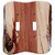 Sierra Lifestyles Rustic Switch Plate, 2 Toggle, Juniper