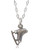 Sterling Silver Ice Skate Figure Skating 3D Charm Necklace 18"