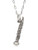 Sterling Silver Oboe Musical Instrument 3D Charm Necklace 18"