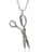 Sterling Silver Scissors 3D Charm Necklace 18"