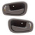 Brock Replacement Driver and Passenger Inside Inner Gray Door Handles Compatible with 98-02 Corolla Prizm 69206-02050-B1 69205-02050-B1