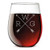 Personalized Etched Monogram 17oz Stemless Wine Glass Arrow