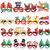Aneco 16 Styles Glittered Christmas Party Glasses Christmas Costume Eyeglasses Frame Christmas Decoration Eyewear for Holiday Party Favors 16 Pieces