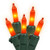 Vickerman 100 Light Set Amber Mini-Lights on Green Wire