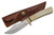 SZCO Supplies Upsweep Bone Handle Skinning Knife