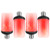 LED Flame Effect Light Bulbs-red- 99 LED 6W 4 Modes E26-E27 Base Flickering Fire Light Bulbs with Gravity Sensor for Halloween Christmas Indoor Outdoor Home Decor -4 Pack-