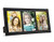 Philip Whitney 3 Opening 5x7 Black Wood Frame