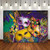 LTLYH 7X5ft Venetian Mardi Gras Backdrop Carnival Masquerade Photography Backgrounds Mask Colorful Backdrop Party Decoration Banner Studio Props 128