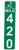 Applicable Pun Florida Mile Marker 420-17 Inches Tall by 4 Inches Wide Aluminum Sign -Green-