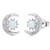 Milacolato 925 Sterling Silver Opal Stud Earrings 18K Gold Plated Cubic Zirconia Crescent Moon Star Earrings Studs for Women Silver Milacolato 925 Sterling Silver Opal Stud Earrings 18K Gold Plated Cubic Zirconia Crescent Moon Star Earrings Studs for Women Silver