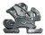 Notre Dame "Leprechaun" Chrome METAL Auto Emblem