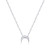EVER FAITH 925 Sterling Silver Dainty Tiny Moon Pendant Choker Necklace Jewelry Gift for Women Girls