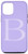 iPhone 12-12 Pro Lavender Gray Letter B Initial Monogram Light Purple Lilac Case