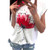 F-Gotal Women's Summer Top Floral Print Blouse Short Sleeve Tops O Neck Shirts Loose T Shirt Casual Tee Tunics Pullover White