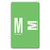 o Smead o - Alpha-Z Color-Coded Second Letter Labels Letter M Light Green 100-pack
