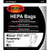 Riccar Bag Paper Type B Hepa 6 Pack RSR-1432H