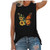 Iusun Women Printing Casual T-Shirts Short Sleeve Tee Tops Loose Tunic Sunflower Summer O-Neck Sleeveless Blouse