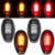 4Pcs Dually Bed Fender LED Side Marker Light Lamp Replacement for Chevy Silverado GMC Sierra 2500HD 3500HD 01-14
