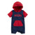 Levi's Baby Boys Short Sleeve Hooded Coverall Dress Blues-Lychee 18M