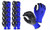 Eldorado Nitrile Coated Multipurpose Worker Gloves with Grip. Blue 12 Pairs Pack L